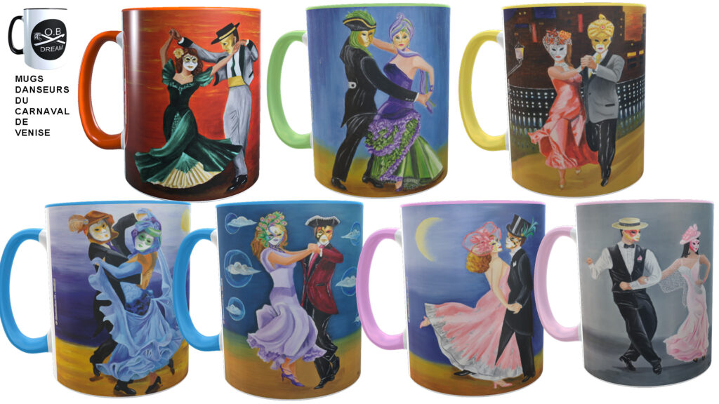 OBDREAM MUGS DANSEURS DU CARNAVAL DE VENISE 1.1