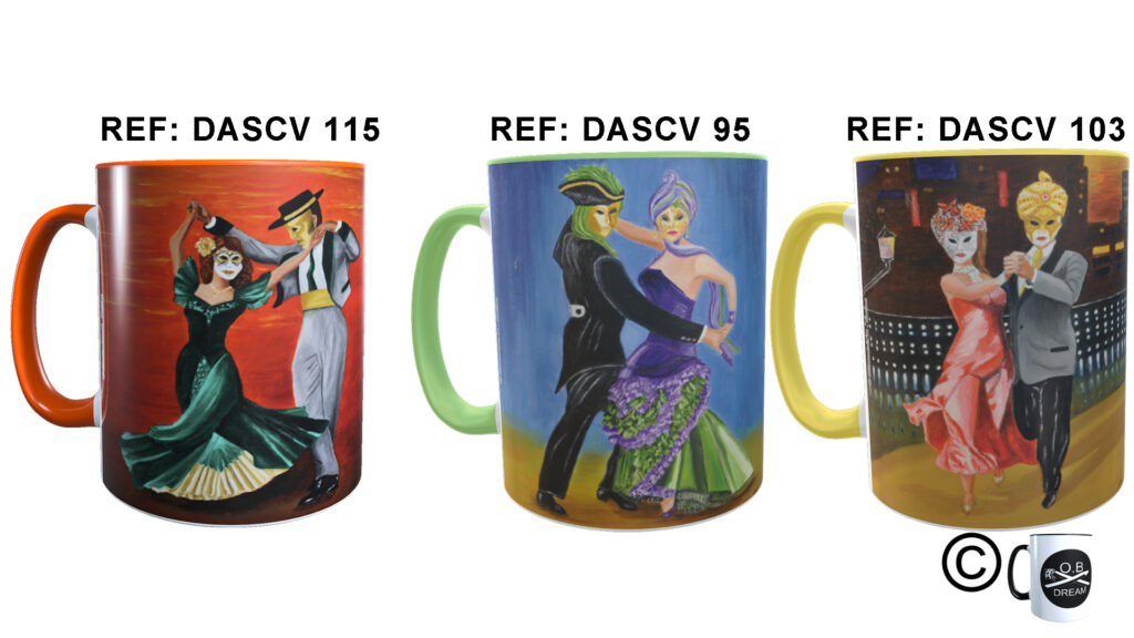 OBDREAM MUGS DANSEURS DU CARNAVAL DE VENISE 1.2